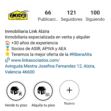 Perfil | Inmobiliaria Link Alzira