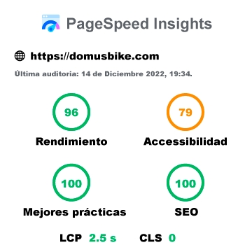 Web Vitals | Domusbike